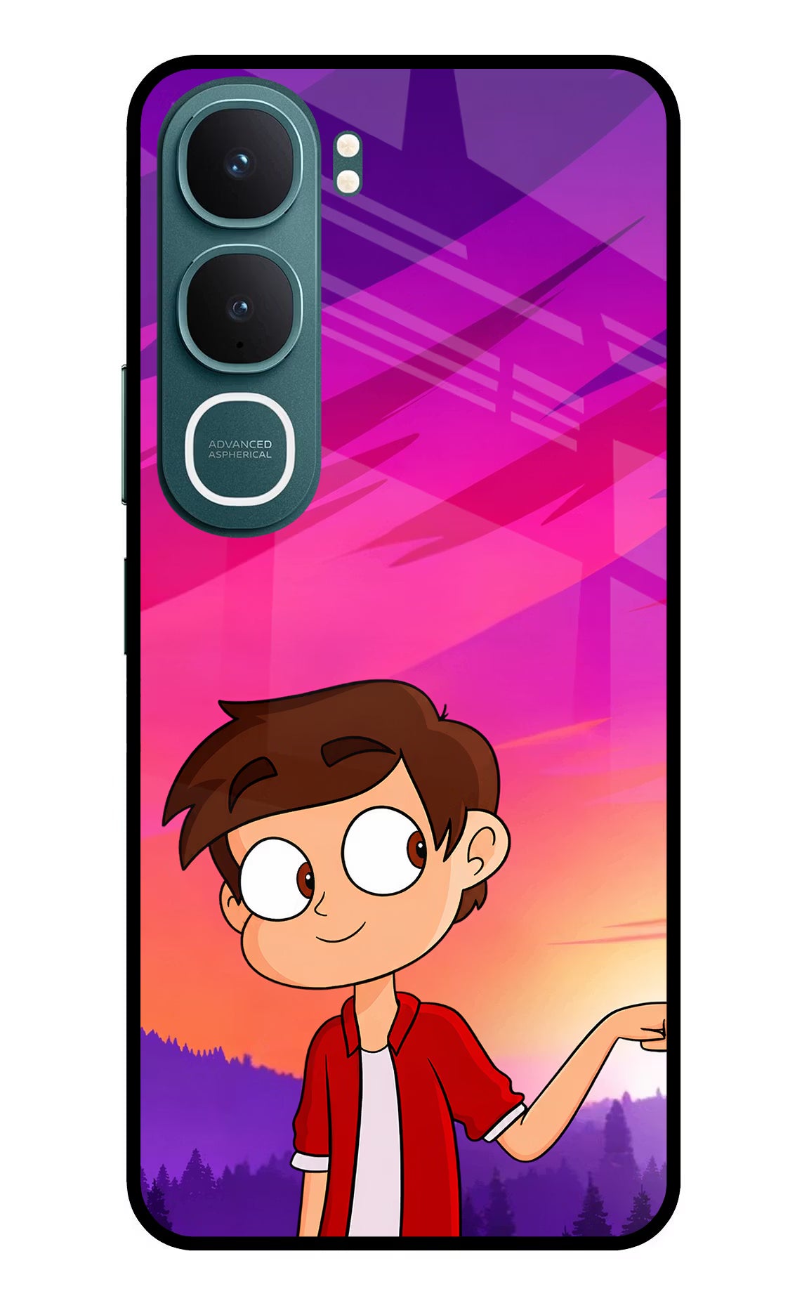 Marco Sunset Vivo Y31 5G Back Cover Glass Case - Hello Swanky