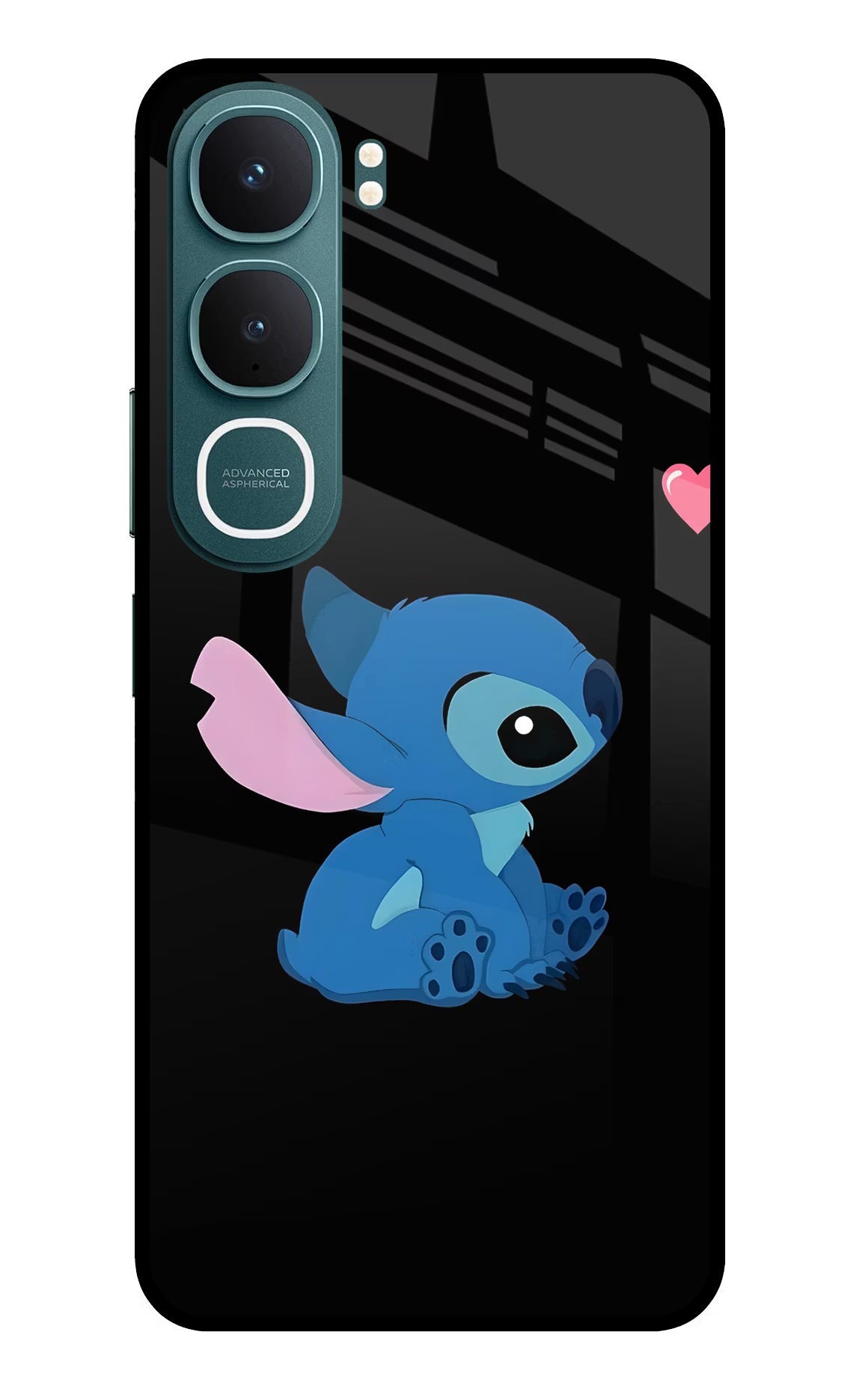 Stitch Crush Vivo Y31 5G Back Cover Glass Case - Hello Swanky