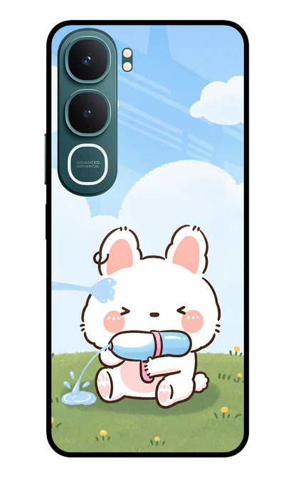 Bunny Treat Vivo Y31 5G Back Cover Glass Case - Hello Swanky