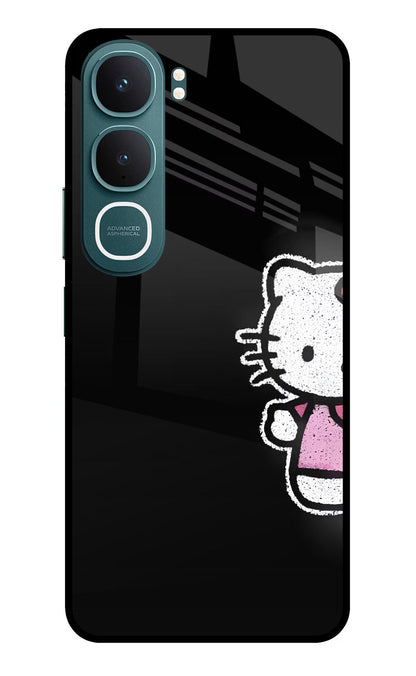 Kitty Charm Vivo Y31 5G Back Cover Glass Case - Hello Swanky