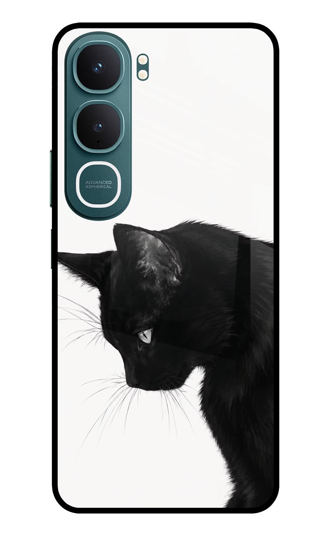Shadow Gaze Vivo Y31 5G Back Cover Glass Case - Hello Swanky