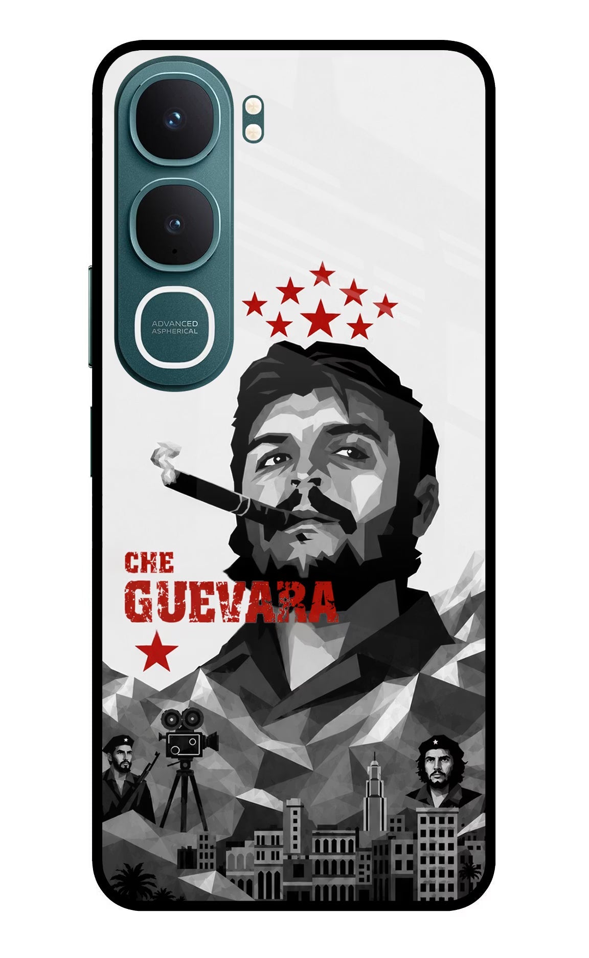 Che Guevara Iconic Vivo Y31 5G Back Cover Glass Case - Hello Swanky