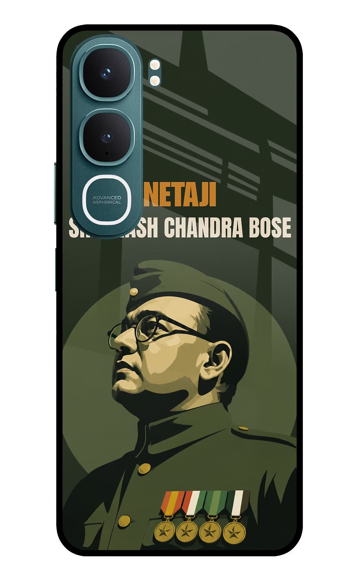 Netaji Legacy Vivo Y31 5G Back Cover Glass Case - Hello Swanky