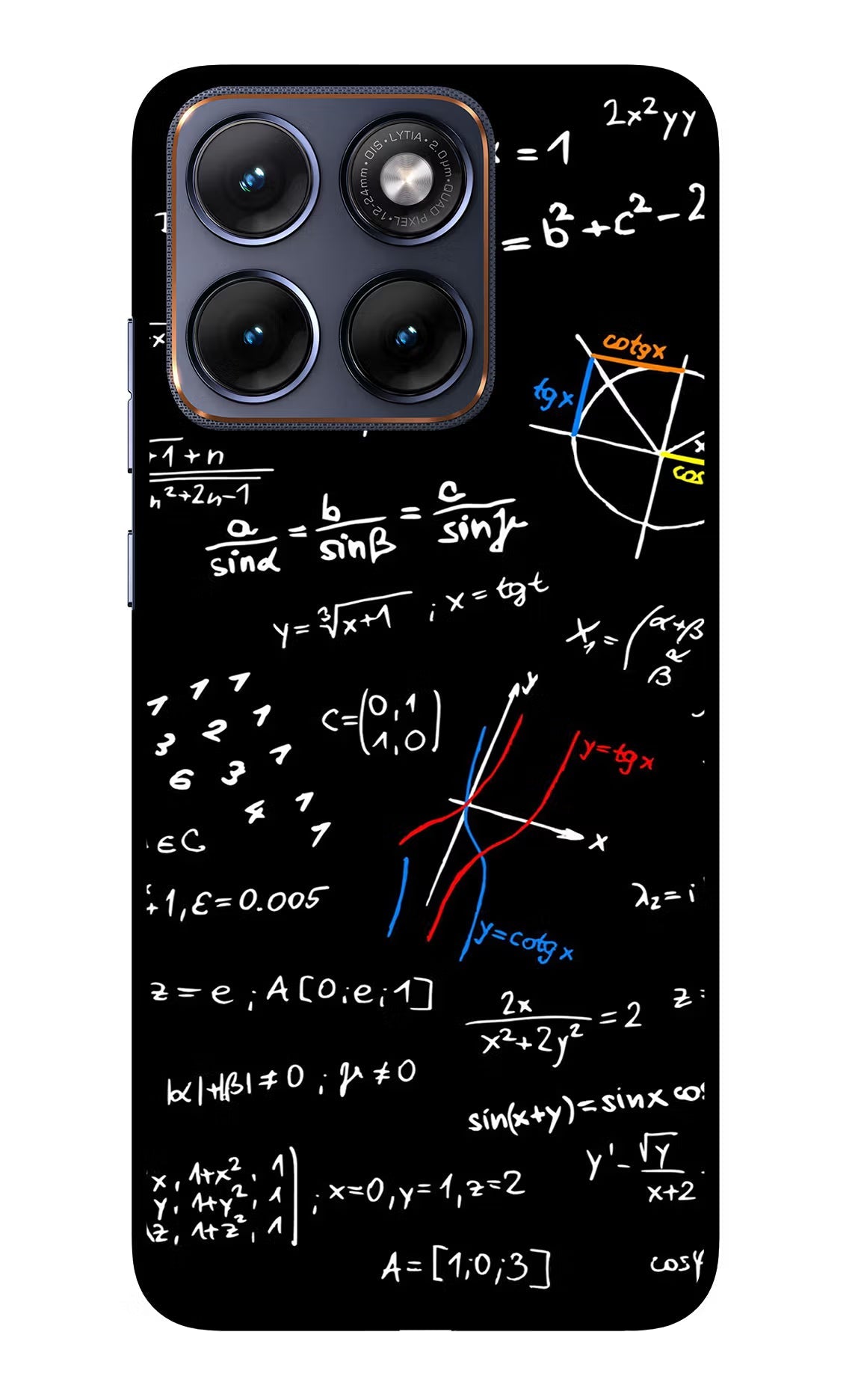 Mathematics Formula Moto Edge 70 Fusion Back Cover Glass Case - Hello Swanky