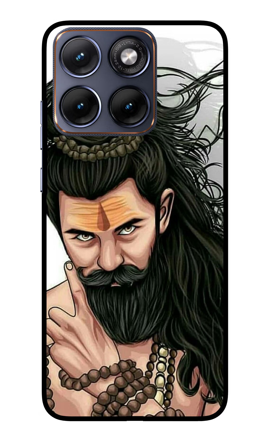 Mahadev Moto Edge 70 Fusion Back Cover Glass Case - Hello Swanky