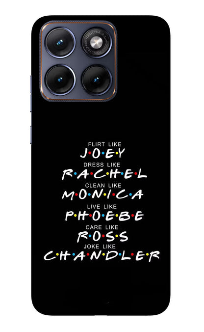 FRIENDS Character Moto Edge 70 Fusion Back Cover Glass Case - Hello Swanky