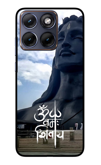 Om Namah Shivay Moto Edge 70 Fusion Back Cover Glass Case - Hello Swanky