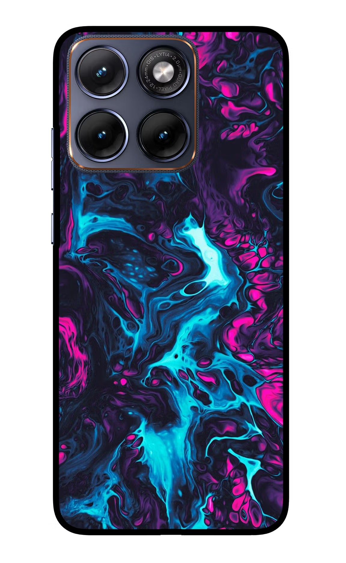Abstract Moto Edge 70 Fusion Back Cover Glass Case - Hello Swanky