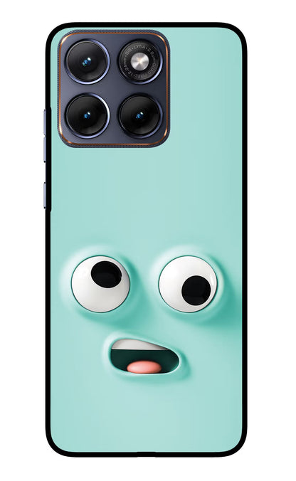 Funny Cartoon Moto Edge 70 Fusion Back Cover Glass Case - Hello Swanky