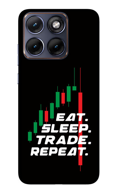 Eat Sleep Trade Repeat Moto Edge 70 Fusion Back Cover Glass Case - Hello Swanky
