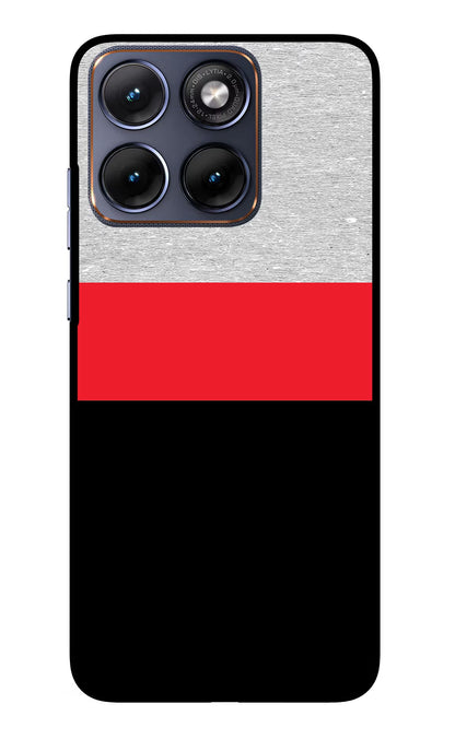 Tri Color Pattern Moto Edge 70 Fusion Back Cover Glass Case - Hello Swanky