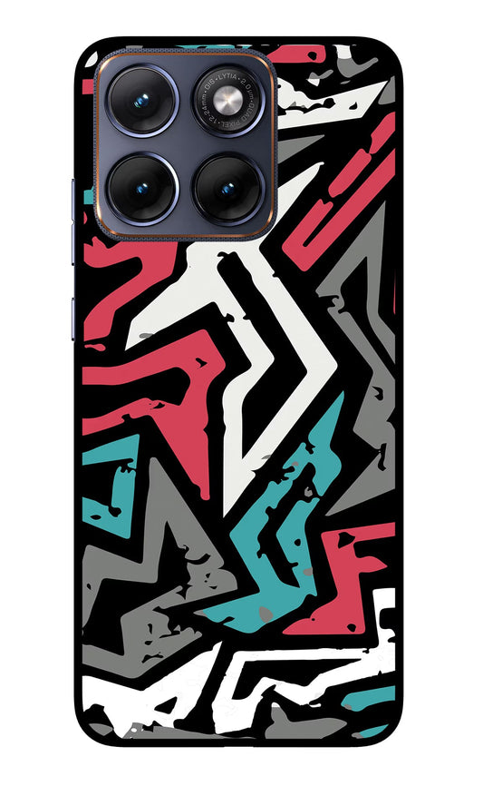 Geometric Graffiti Moto Edge 70 Fusion Back Cover Glass Case - Hello Swanky