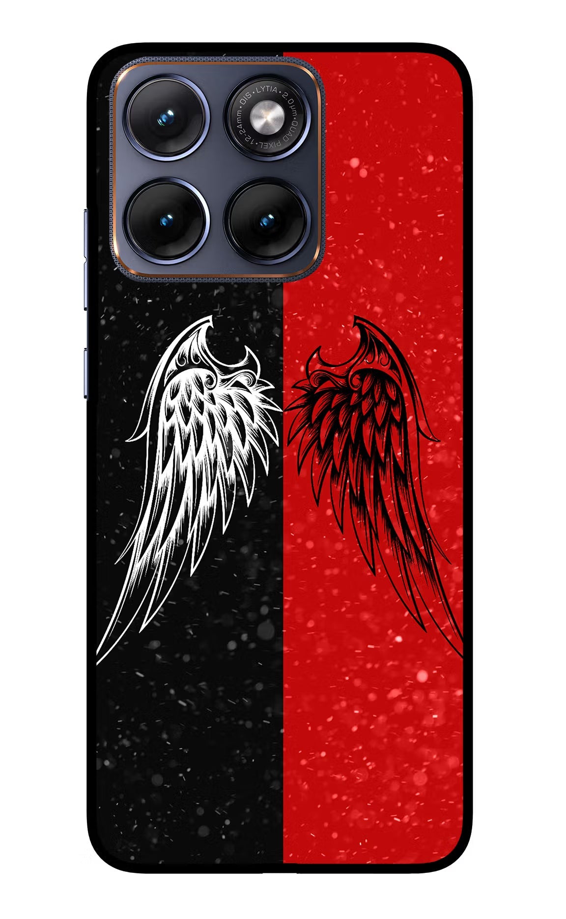 Wings Moto Edge 70 Fusion Back Cover Glass Case - Hello Swanky