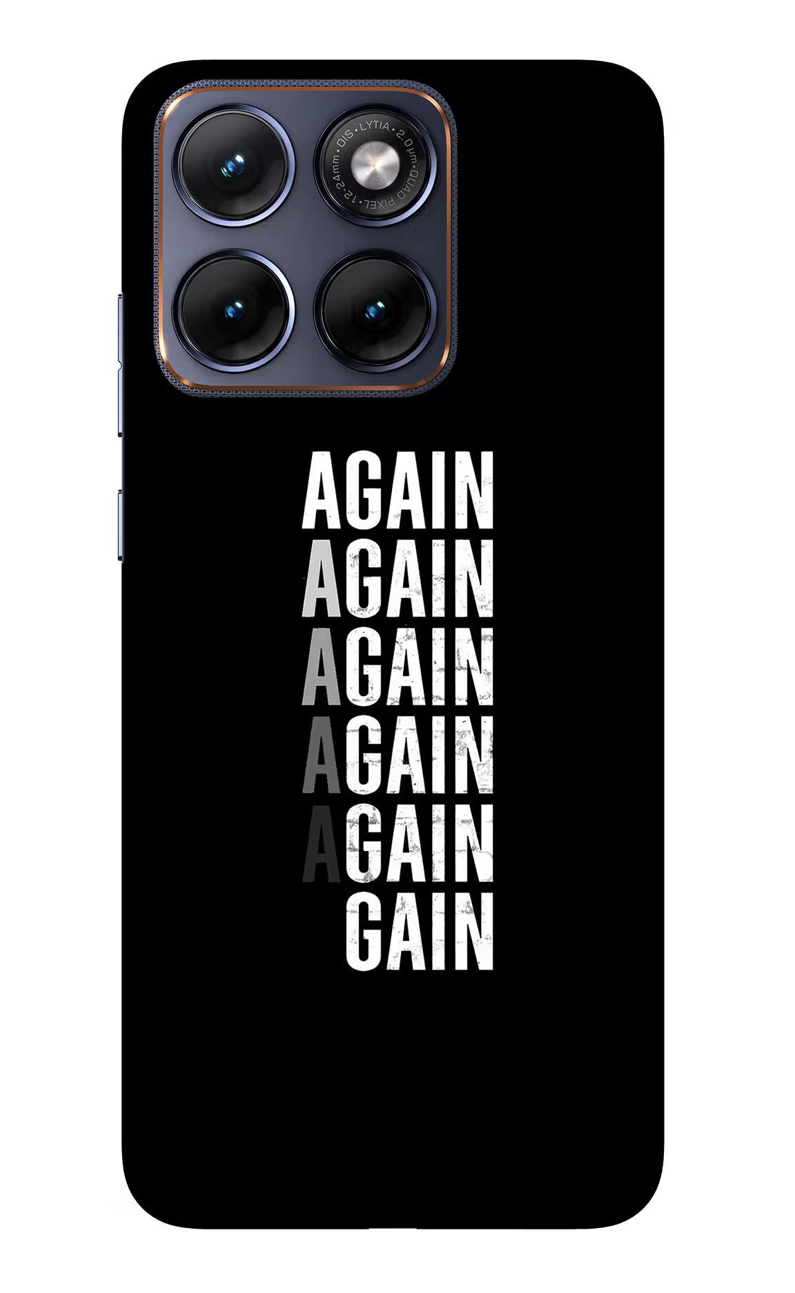 Again Again Gain Moto Edge 70 Fusion Back Cover Glass Case - Hello Swanky