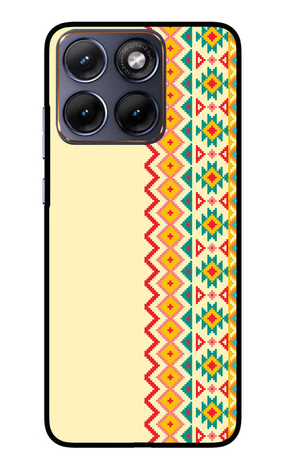 Ethnic Seamless Moto Edge 70 Fusion Back Cover Glass Case - Hello Swanky