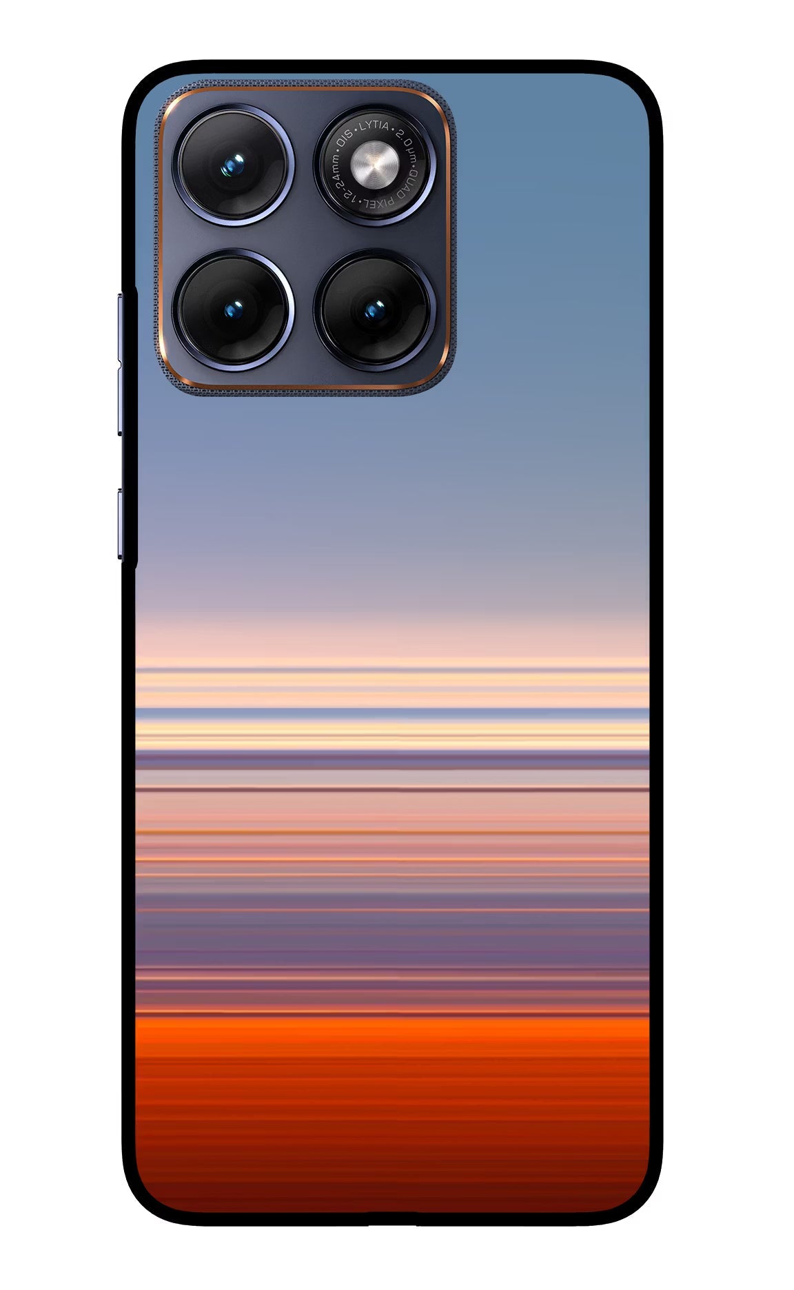 Morning Colors Moto Edge 70 Fusion Back Cover Glass Case - Hello Swanky