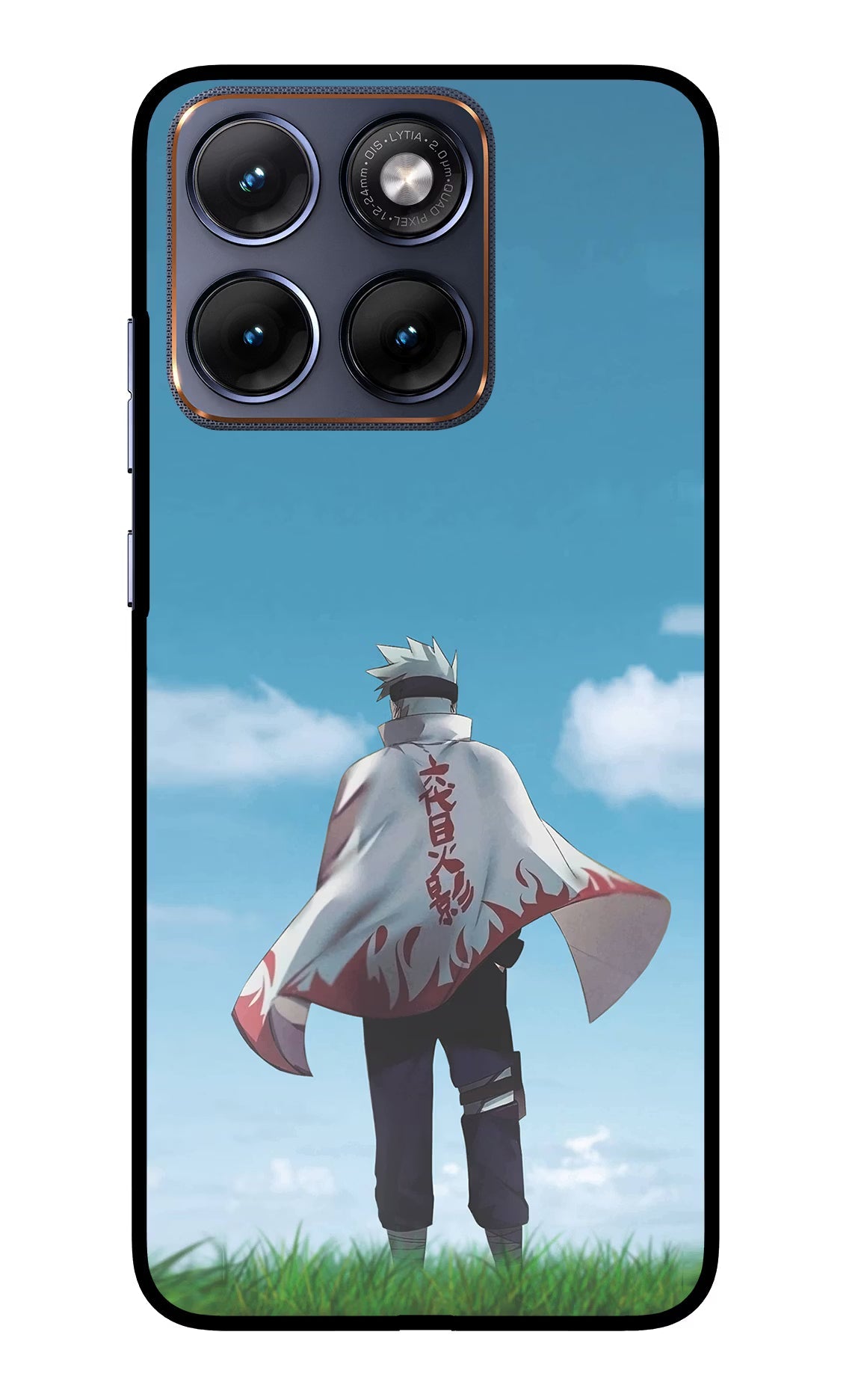 Kakashi Moto Edge 70 Fusion Back Cover Glass Case - Hello Swanky