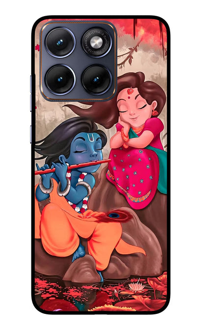 Radhe Krishna Moto Edge 70 Fusion Back Cover Glass Case - Hello Swanky
