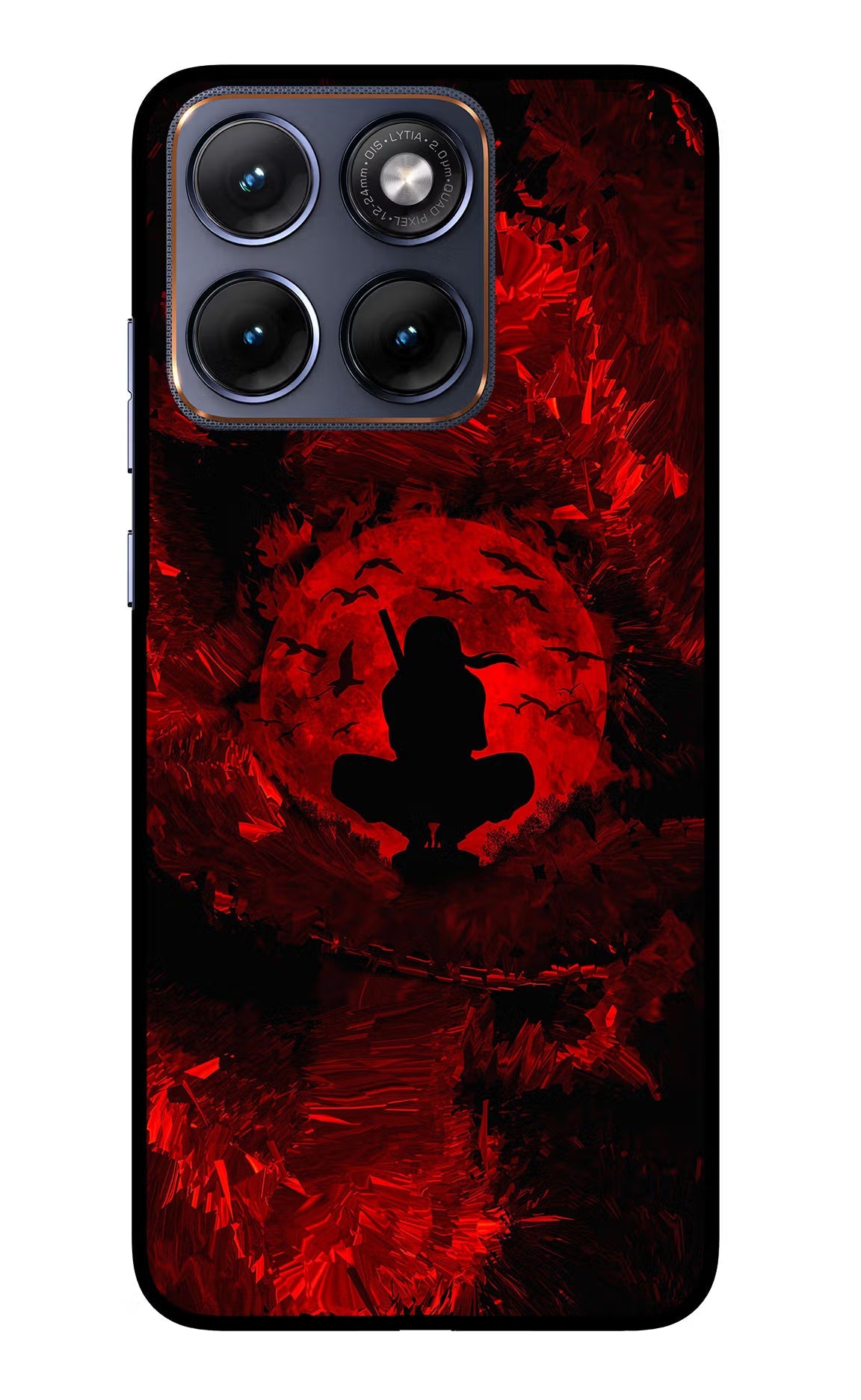 Itachi Uchiha Moto Edge 70 Fusion Back Cover Glass Case - Hello Swanky