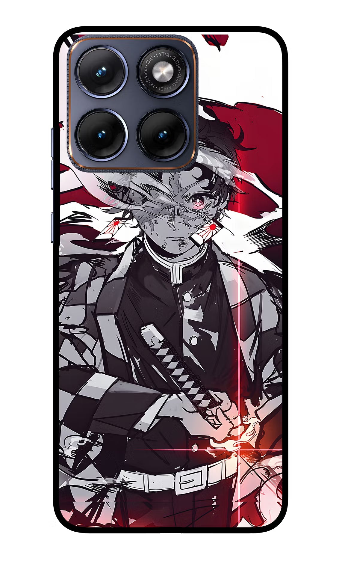 Demon Slayer Moto Edge 70 Fusion Back Cover Glass Case - Hello Swanky