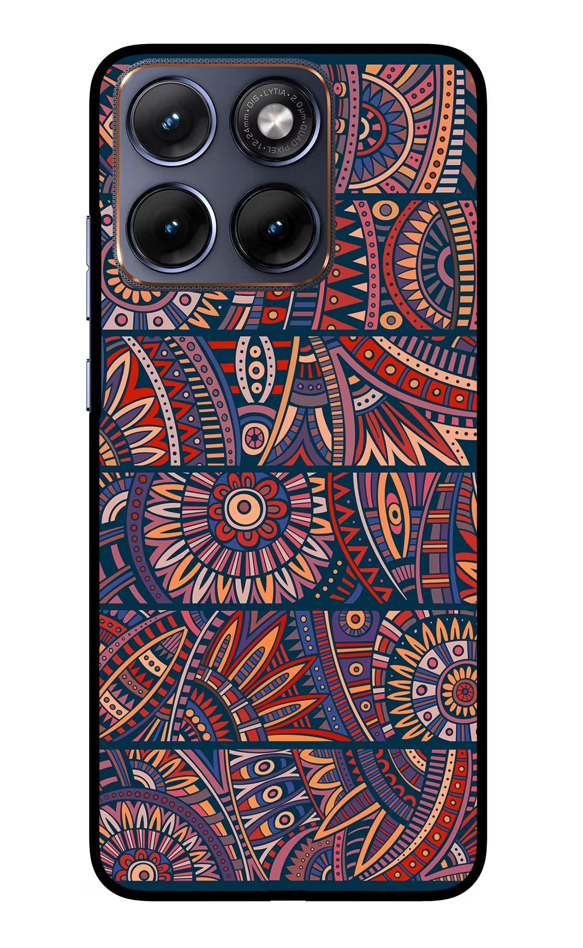 African Culture Design Moto Edge 70 Fusion Back Cover Glass Case - Hello Swanky