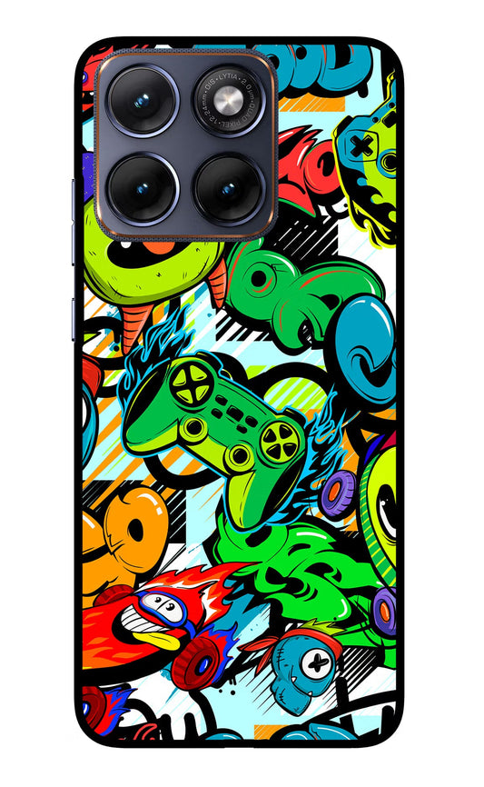 Game Doodle Moto Edge 70 Fusion Back Cover Glass Case - Hello Swanky