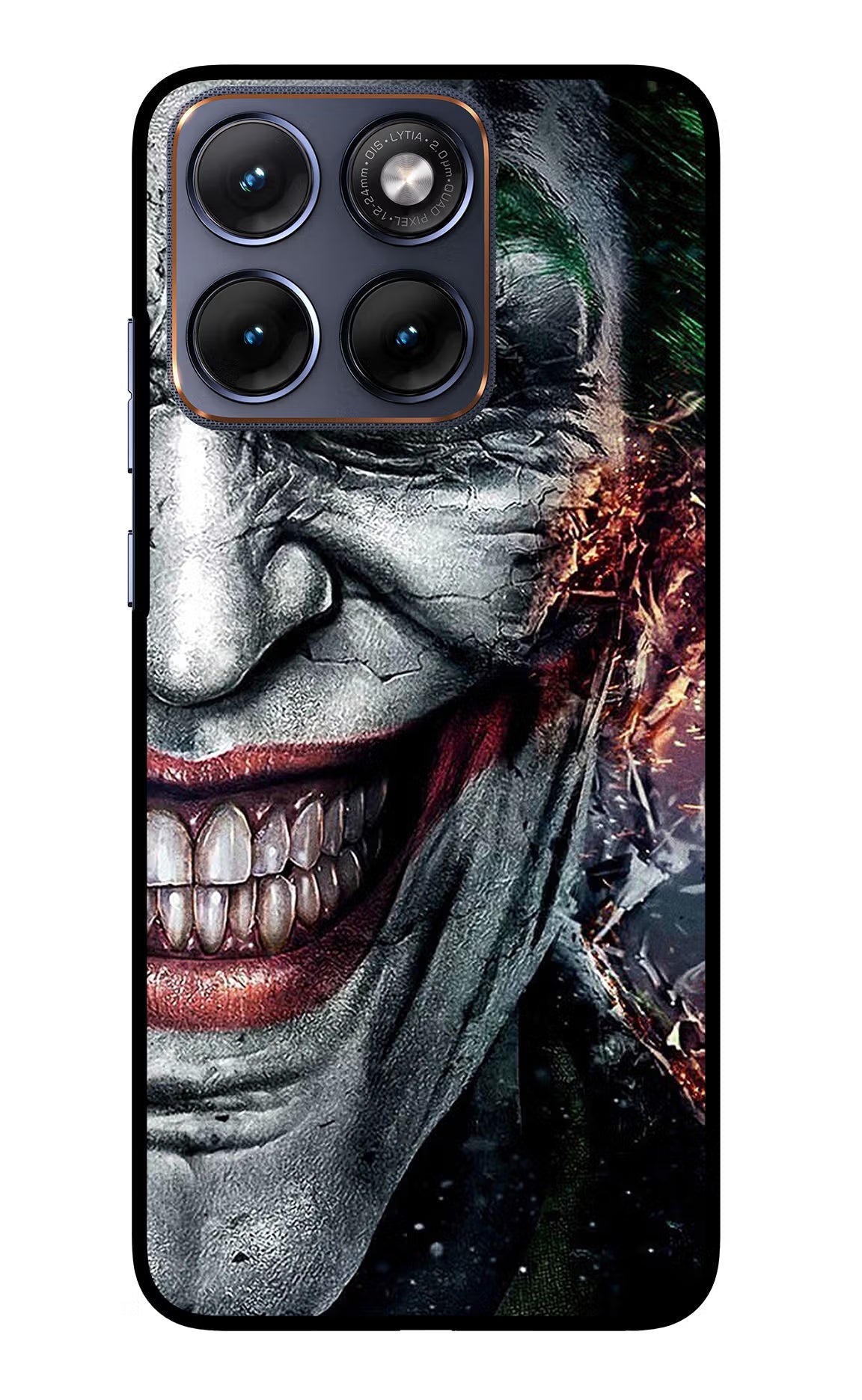 Joker Cam Moto Edge 70 Fusion Back Cover Glass Case - Hello Swanky