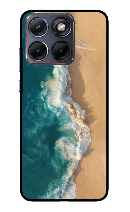 Ocean Beach Moto Edge 70 Fusion Back Cover Glass Case - Hello Swanky