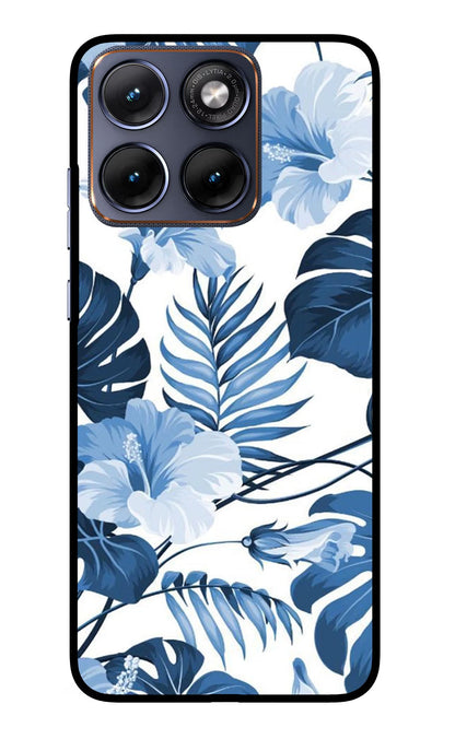 Fabric Art Moto Edge 70 Fusion Back Cover Glass Case - Hello Swanky