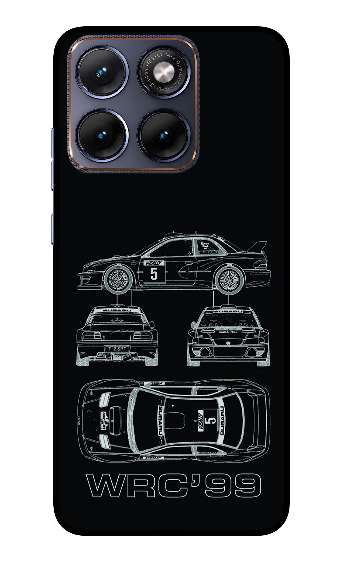 WRC'99 Moto Edge 70 Fusion Back Cover Glass Case - Hello Swanky