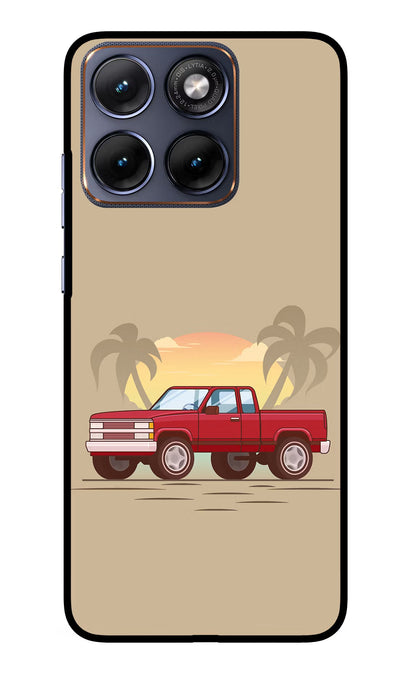Desert Classic Drive Moto Edge 70 Fusion Back Cover Glass Case - Hello Swanky
