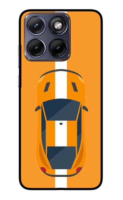 Highway Pursuit Moto Edge 70 Fusion Back Cover Glass Case - Hello Swanky