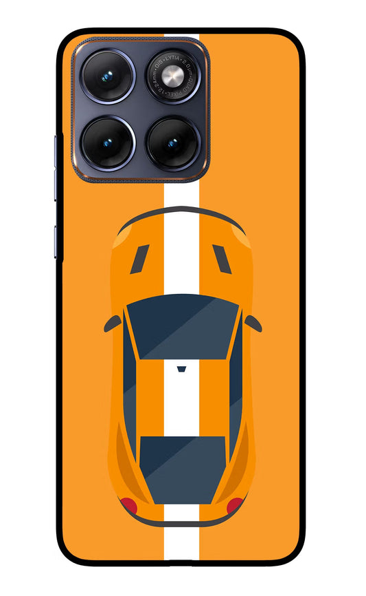 Highway Pursuit Moto Edge 70 Fusion Back Cover Glass Case - Hello Swanky