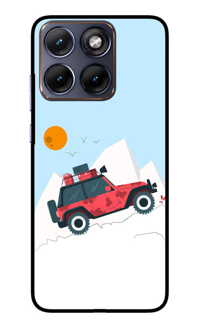 Mountain Trail Beast Moto Edge 70 Fusion Back Cover Glass Case - Hello Swanky
