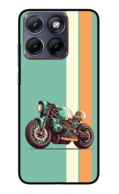 Striped Moto Drift Moto Edge 70 Fusion Back Cover Glass Case - Hello Swanky