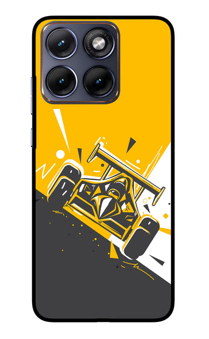 Track King Moto Edge 70 Fusion Back Cover Glass Case - Hello Swanky