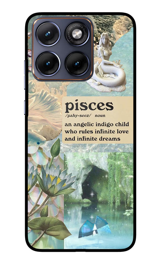 Pisces Zodiac Moto Edge 70 Fusion Back Cover Glass Case - Hello Swanky