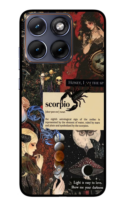 Scorpio Zodiac Moto Edge 70 Fusion Back Cover Glass Case - Hello Swanky