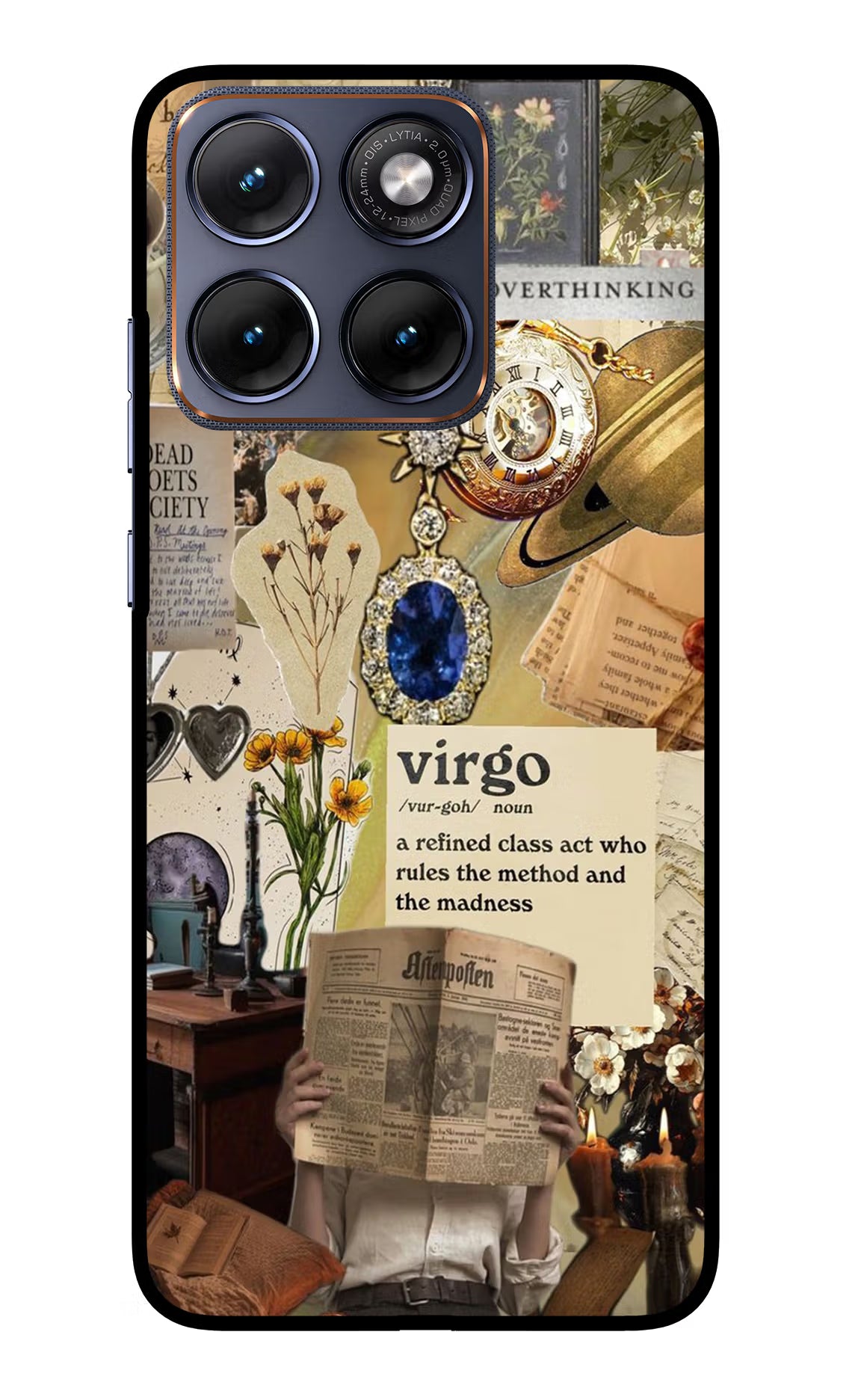 Virgo Zodiac Moto Edge 70 Fusion Back Cover Glass Case - Hello Swanky