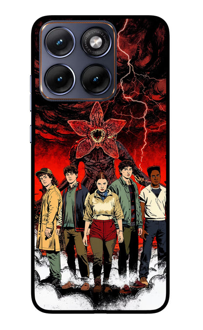 Ordinary Things Characters Moto Edge 70 Fusion Back Cover Glass Case - Hello Swanky