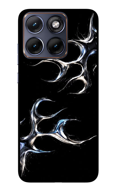 Chrome Tribal Moto Edge 70 Fusion Back Cover Glass Case - Hello Swanky