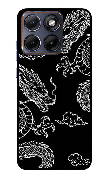 Twin Dragons Moto Edge 70 Fusion Back Cover Glass Case - Hello Swanky