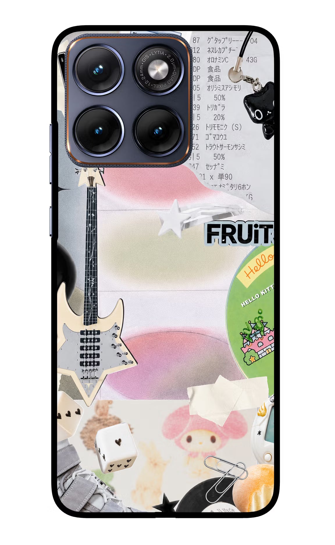 Softcore Case Moto Edge 70 Fusion Back Cover Glass Case - Hello Swanky