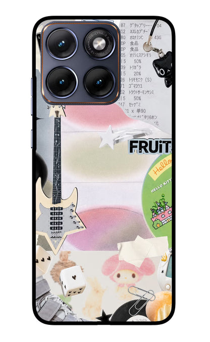 Softcore Case Moto Edge 70 Fusion Back Cover Glass Case - Hello Swanky