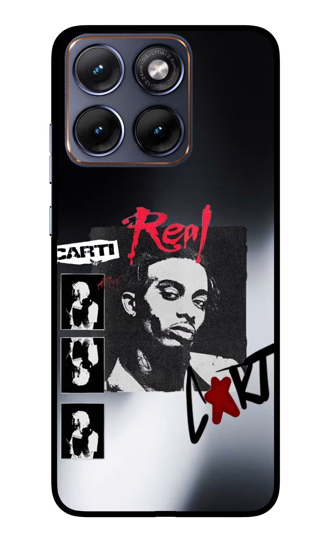 Playboi Carti Moto Edge 70 Fusion Back Cover Glass Case - Hello Swanky