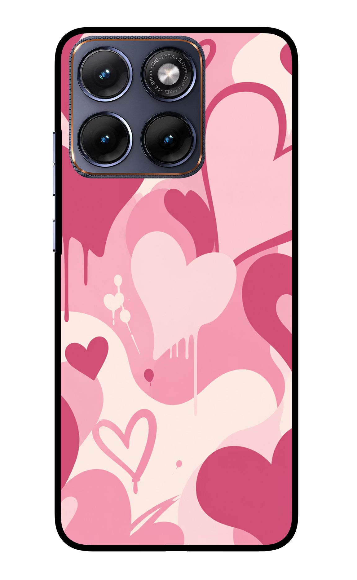 Hearty Case Moto Edge 70 Fusion Back Cover Glass Case - Hello Swanky