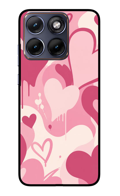 Hearty Case Moto Edge 70 Fusion Back Cover Glass Case - Hello Swanky
