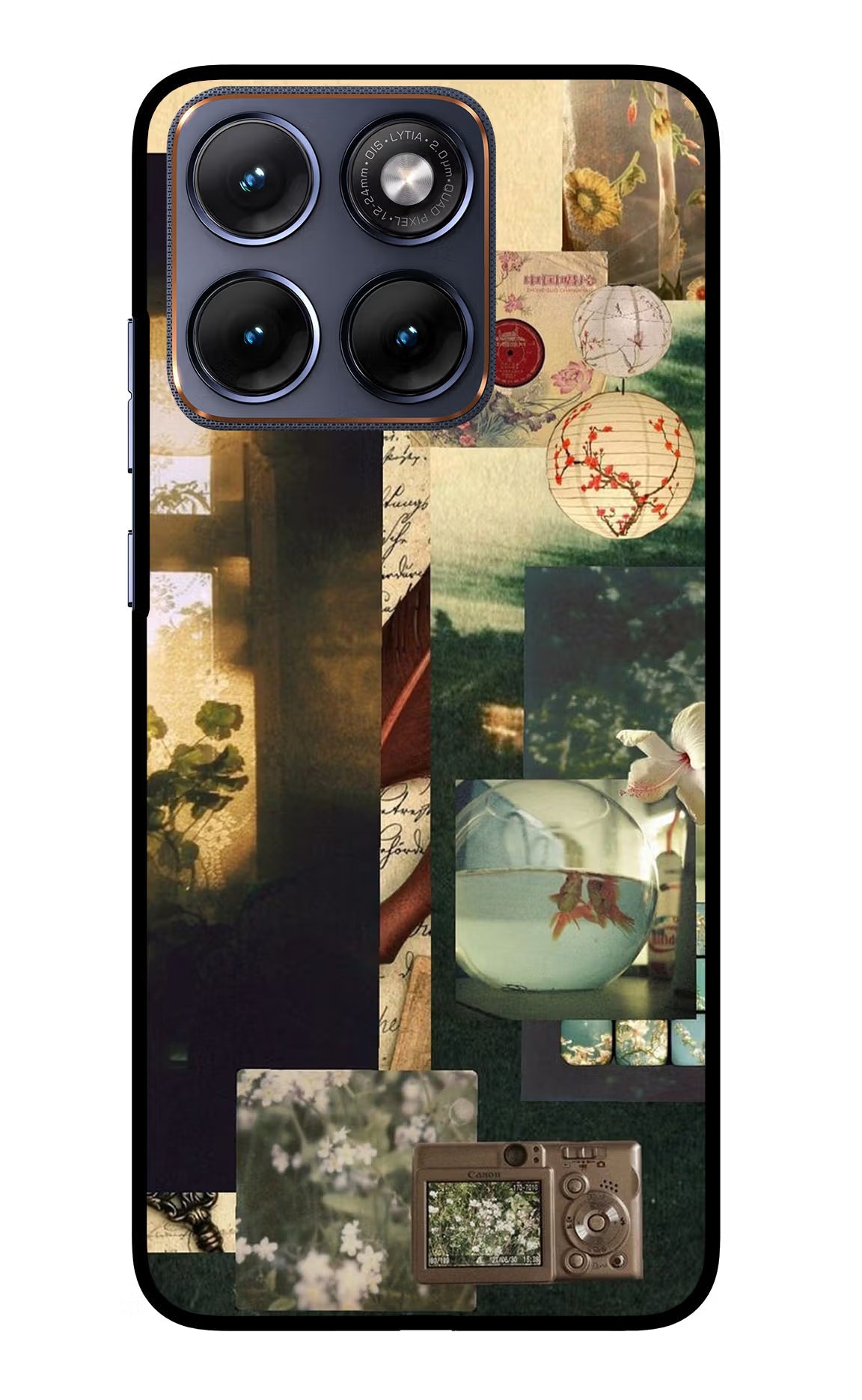 Summer Moto Edge 70 Fusion Back Cover Glass Case - Hello Swanky