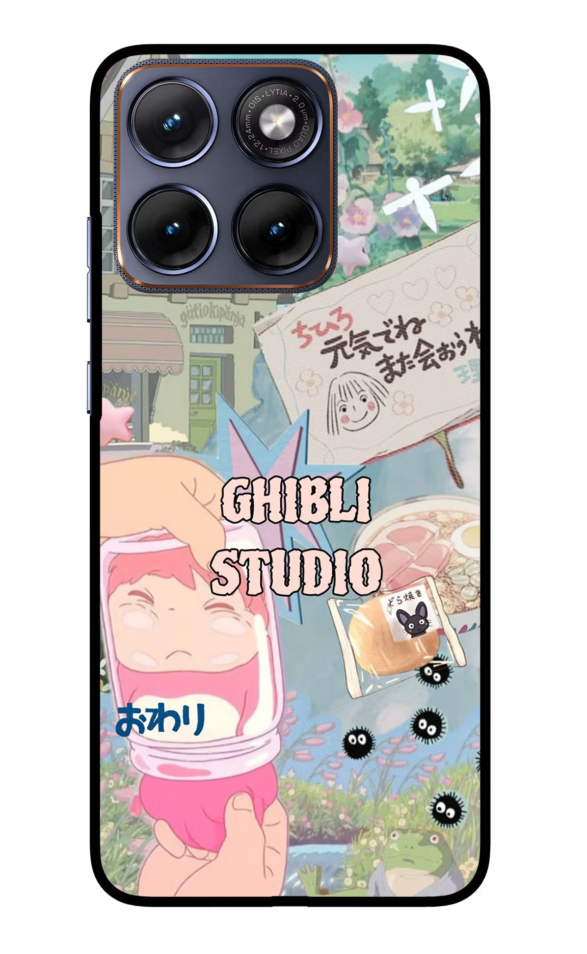 Studio Ghibli Moto Edge 70 Fusion Back Cover Glass Case - Hello Swanky