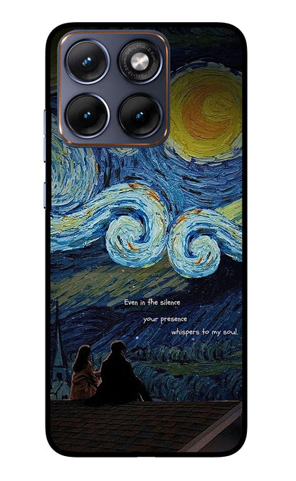 Softcore Moto Edge 70 Fusion Back Cover Glass Case - Hello Swanky